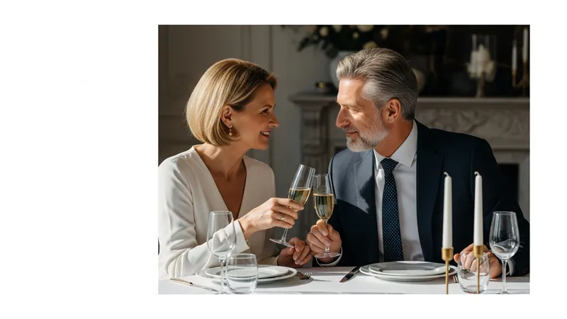 surprise romantique anniversaire de mariage couple heureux