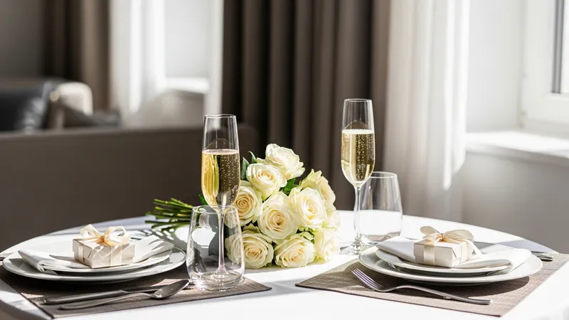 Menus pour une célébration d'anniversaire de mariage